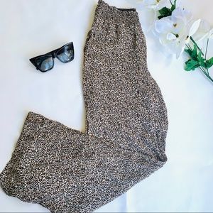 VANILLA STAR Palazzo Pants leopard print